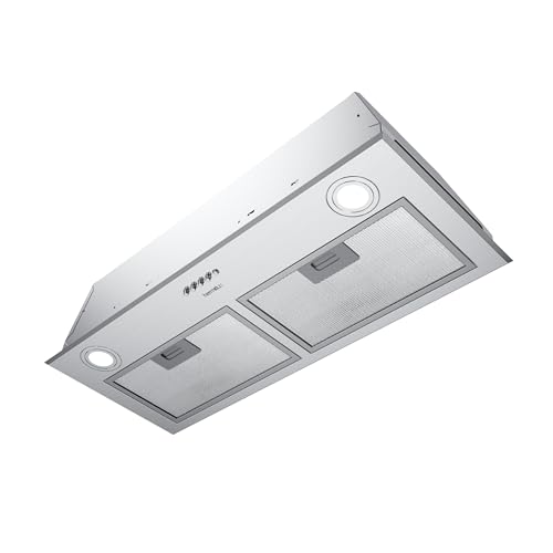 Hermitlux Dunstabzugshaube 72cm Eeingebaut, Abluft/Umluft - Abzugshaube mit LED, 750m³/h Luftstrom, Edelstahl Hermitlux Dunstabzugshaube 72cm Eeingebaut, Abluft/Umluft - Abzugshaube mit LED, 750m³/h Luftstrom, Edelstahl von Hermitlux