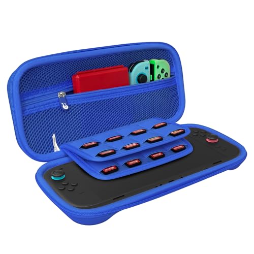 Hermitshell Hard Travel Case für Nintendo Switch 2 Controller (Nur Fall) (blau, Gehäuse für Controller und Ladegerät) von Hermitshell