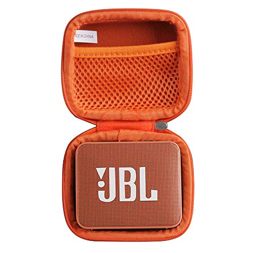 Hermitshell Hartschalen-Reiseetui für JBL GO2 - Tragbarer wasserdichter Lautsprecher (Orange) von Hermitshell