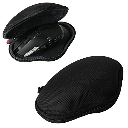 Hermitshell Travel Eva Nylon Lagerung Tasche Schutz hülle Etui Tragetasche Beutel Compact Größen und karabiner für Logitech G602 Gaming Wireless Mouse Maus von Hermitshell