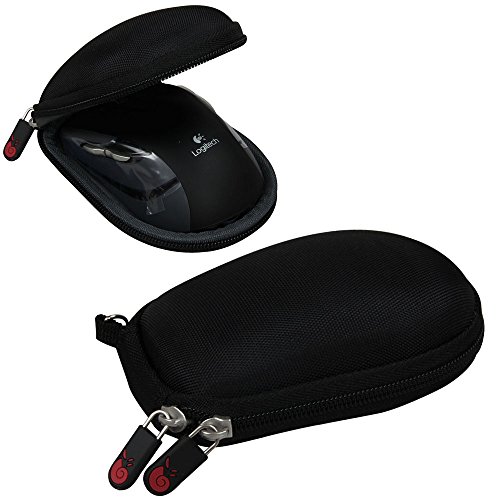 Hermitshell Travel Hart Eva Lagerung Tasche Schutz hülle Etui Tragetasche Beutel Compact Größen und karabiner für Logitech Wireless Mobile Mouse Maus M545 M525 910-002696 M505910-001316 von Hermitshell