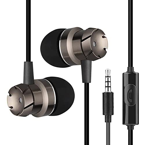 Hermosiey 3,5Mm Turbo Subwoofer mit Kabelgebundenem Headset und Kabelgebundenem Weizen-KopfhöRer Im-Ohr von Hermosiey