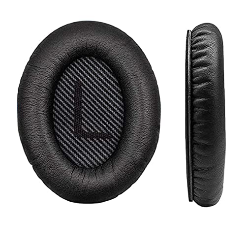 Hermosiey -Ohrpolster für Quiet Comfort 35 (QC35) und 35 II (QC35 II) KopfhöRer (Schwarz) von Hermosiey