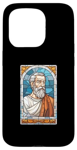 Herodot Buntglas Hülle für iPhone 15 Pro Herodot Buntglas Hülle für iPhone 15 Pro von Herodotus Art Style Designs For Historians