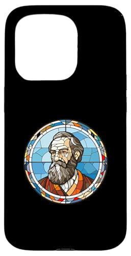 Herodot Buntglas Hülle für iPhone 15 Pro Herodot Buntglas Hülle für iPhone 15 Pro von Herodotus Art Style Designs For Historians