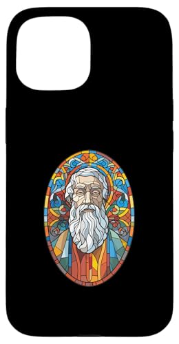 Herodot Buntglas Hülle für iPhone 15 Herodot Buntglas Hülle für iPhone 15 von Herodotus Art Style Designs For Historians