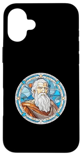 Herodot Buntglas Hülle für iPhone 16 Plus Herodot Buntglas Hülle für iPhone 16 Plus von Herodotus Art Style Designs For Historians
