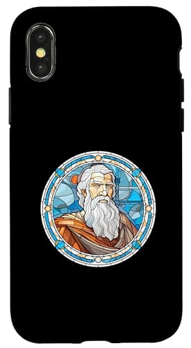 Herodot Buntglas Hülle für iPhone X/XS Herodot Buntglas Hülle für iPhone X/XS von Herodotus Art Style Designs For Historians
