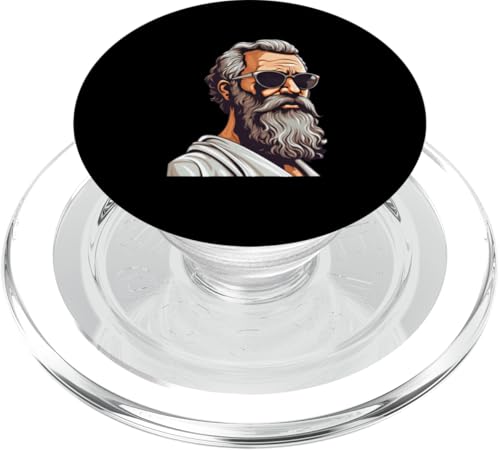 Herodot mit Sonnenbrille PopSockets PopGrip für MagSafe Herodot mit Sonnenbrille PopSockets PopGrip für MagSafe von Herodotus Art Style Designs For Historians