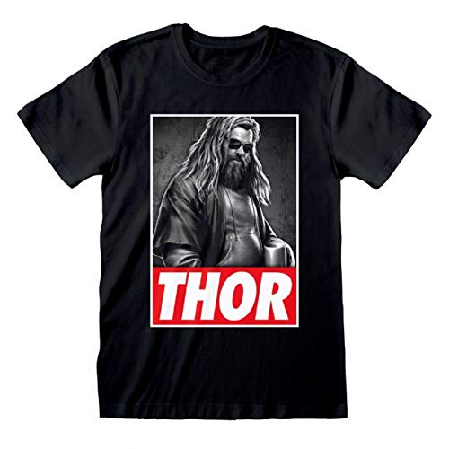 Avengers Endgame Thor Photo Adults Black T-Shirt - Small Avengers Endgame Thor Photo Adults Black T-Shirt - Small von Heroes Inc.