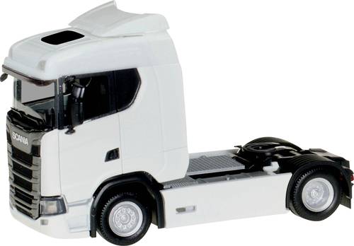 Herpa 310192 H0 LKW Modell Scania CS 20 Niederdach Zugmaschine, weiß von Herpa