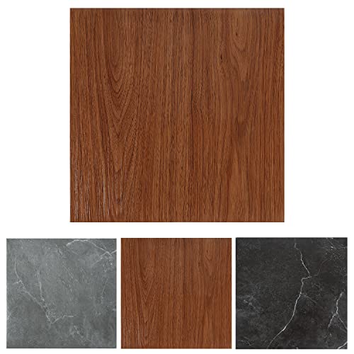 Herrselsam PVC Bodenbelag Selbstklebend, Vinylboden Wasserfest Rutschfest, Vinyl Laminat Rutschfeste Dekor-Dielen für Schlafzimmer Wohnzimmer Küche, 30cm x 30cm, 3 m² / 33 Fliesen - Holzfarbe Herrselsam PVC Bodenbelag Selbstklebend, Vinylboden Wasserfest Rutschfest, Vinyl Laminat Rutschfeste Dekor-Dielen für Schlafzimmer Wohnzimmer Küche, 30cm x 30cm, 3 m² / 33 Fliesen - Holzfarbe von Herrselsam