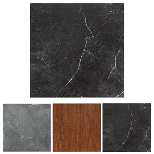 Herrselsam PVC Bodenbelag Selbstklebend, Vinylboden Wasserfest Rutschfest Vinyl Laminat Rutschfeste Dekor-Dielen für Schlafzimmer Wohnzimmer Küche, 30cm x 30cm, 5 m² / 55 Fliesen - Schwarz Marmor Herrselsam PVC Bodenbelag Selbstklebend, Vinylboden Wasserfest Rutschfest Vinyl Laminat Rutschfeste Dekor-Dielen für Schlafzimmer Wohnzimmer Küche, 30cm x 30cm, 5 m² / 55 Fliesen - Schwarz Marmor von Herrselsam