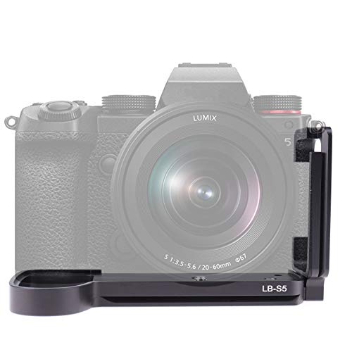 Hersmay Aluminium QR Quick Release L Bracket Platte L Winkel für Panasonic S5 Camera Body LUMIX DC-S5KE-K Systemkamera Hersmay Aluminium QR Quick Release L Bracket Platte L Winkel für Panasonic S5 Camera Body LUMIX DC-S5KE-K Systemkamera von Hersmay