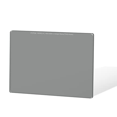 Hersmay 4x5.65 ND 0.6 Quadratischer Filter Graufilter Optisches Glas Ultra Slim HD Mehrschichtige MRC Beschichtung für Matte Box von Hersmay