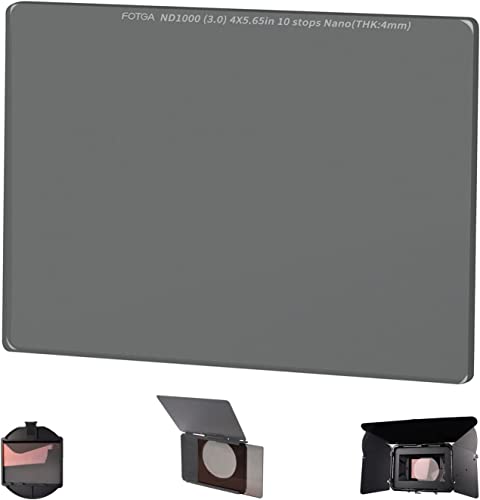 Hersmay 4x5.65‘’ Neutral-Graufilter ND Square Filter, ND1000 (3.0) 10 Stops von Hersmay