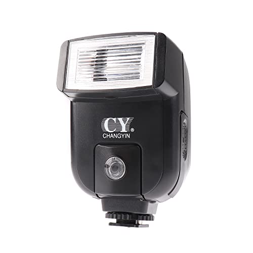 Hersmay CY-20 Universal Blitzschuh Flash Speedlite für Kamera Blitzlicht Elektronisch mit Sync-Anschlussfür Nikon/Canon/Panasonic/Olympus/Pentax Digital DSLR Kamera Blitzlicht von Hersmay