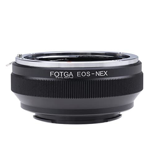 Hersmay EOS-NEX Objektivadapter für Canon EOS EF Objektiv passend für Sony E Mount A7 A7II A7III A7IV A7R A7RII A7RIII A9 NEX-3 NEX-7 6 5N A6600 A6500 A6400 A6300 A6000 von Hersmay