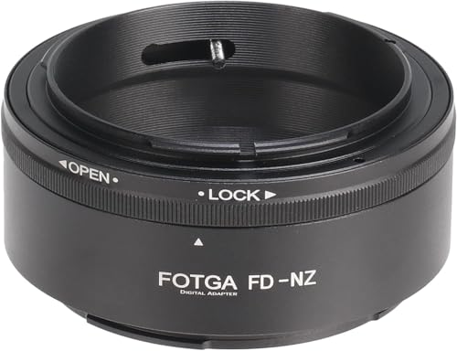 Hersmay FD-Nikn Z Objektivadapter für Canon FD Mount Objektiv für Nikon Z Mount Z8 Zf Zfc Z5 Z6 Z7 II Z6II Z7II Z9 Z50 Z30 Spiegellose DSLR Kamera von Hersmay
