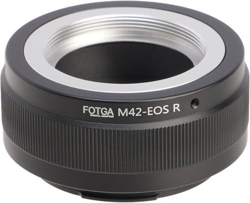 Hersmay M42-EOSR Objektiv Adapter M42 Objektiv auf EOS R Für Canon EOS R, EOS RP, EOS R5, EOS R6 Vollformat Systemkamera von Hersmay