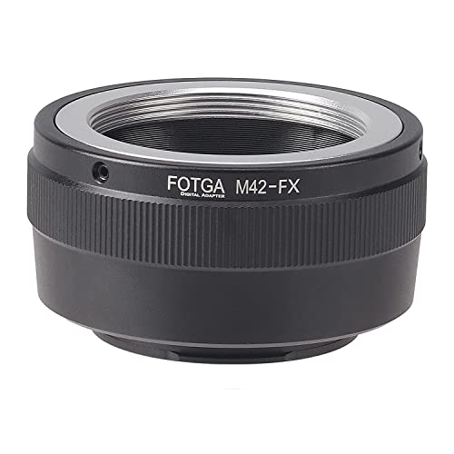Hersmay M42-FX Objektivadapter 42mm Schraube auf Fuji FX Mount für Fujifilm X-H1 X-E3 X-T10 X-T1 X-T2 X-T20 X-T30 X-T40 X-Pro1 X-Pro2 X-M1 X-A1 X-A2 X-A3 X-A5 X-A10 X-A20 X-E1 X-E2 X-E2S Kamera von Hersmay