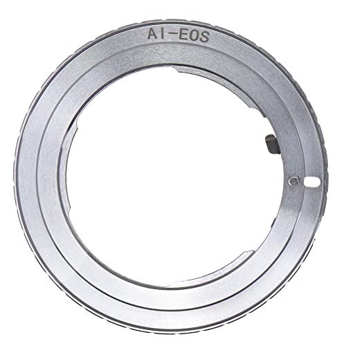 Hersmay Objektiv Adapter Ring für Nikon AI F Objektiv passend für Canon EOS EF EF-S DSLR Film SLR Kamera 1D X 1D C 5D 5Ds 6D 7D Mark II/II/IV 70D 80D 700D 750D 760D 800D 1200D 1300D 4000D DSLR Kamera von Hersmay