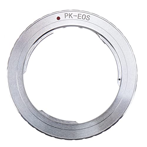 Hersmay PK-EF/EFS Objektivadapterring für Pentax PK Objektiv passend für Canon EOS 70D 77D 80D 700D 750D 760D 800D 1200D 1300D 5D III 5DIV 7D 600D 60D 1100D 5D 550D Kamera von Hersmay
