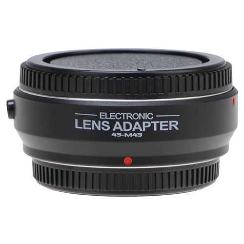 Hersmay Pro Autofokus 4/3-M4/3 Objektiv Adapter für 4/3 43 Objektiv auf M4/3 MFT Mount Kamera für Olympus E-M5 E-M10 III für PANAS0NIC G9 II G95 G10 G100V G100K GX1 GX7 GX9 GH6 BMPCC MMF3 MMF2 Hersmay Pro Autofokus 4/3-M4/3 Objektiv Adapter für 4/3 43 Objektiv auf M4/3 MFT Mount Kamera für Olympus E-M5 E-M10 III für PANAS0NIC G9 II G95 G10 G100V G100K GX1 GX7 GX9 GH6 BMPCC MMF3 MMF2 von Hersmay