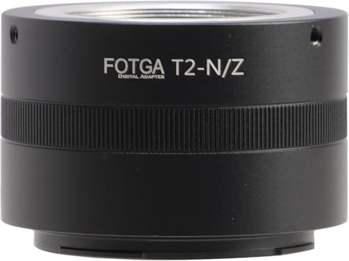 Hersmay T2-Nikn Z Objektivadapter für T2 T Mount Objektiv für Nikon Z Mount Z8 Zf Zfc Z5 Z6 Z7 II Z6II Z7II Z9 Z50 Z30 Spiegellose DSLR Kamera von Hersmay