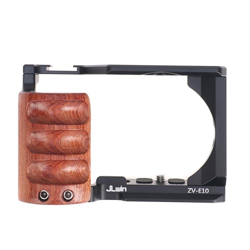 Hersmay ZV-E10 Kamerakäfig mit hölzernen Seitengriff Griff Schnellspanner Platte Käfig Rig Kit schützend für Sony ZV-E10 DSLR-Kamera Hersmay ZV-E10 Kamerakäfig mit hölzernen Seitengriff Griff Schnellspanner Platte Käfig Rig Kit schützend für Sony ZV-E10 DSLR-Kamera von Hersmay