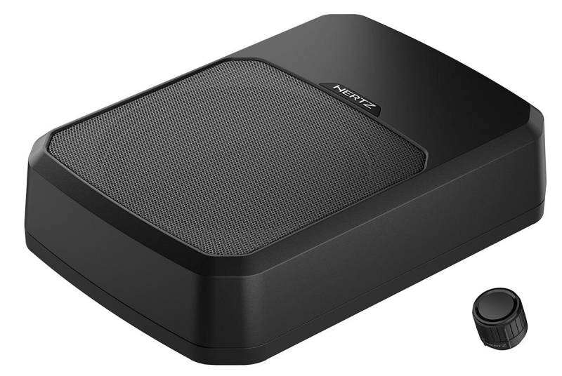 Hertz DBA 201 F, flacher Aktivsubwoofer Auto-Lautsprecher (220 W, Hertz X 165 - 16,5cm Koax Lautsprecher) von Hertz