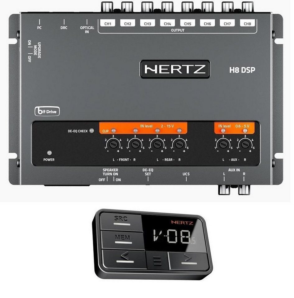 Hertz H8 DSP + DRC DSP inkl. DSP Remote Control Verstärker von Hertz