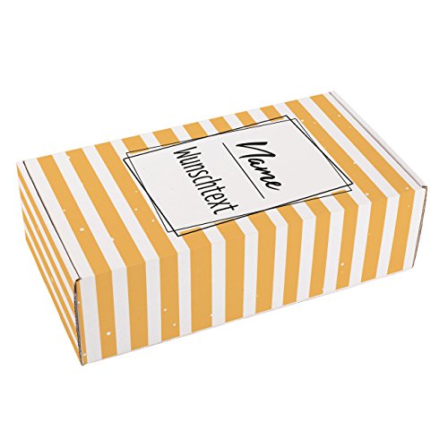 Herz & Heim® Design Geschenkverpackung mit Namensaufdruck und Wunschtext zum Geburtstag/Muttertag/Hochzeit von Herz & Heim
