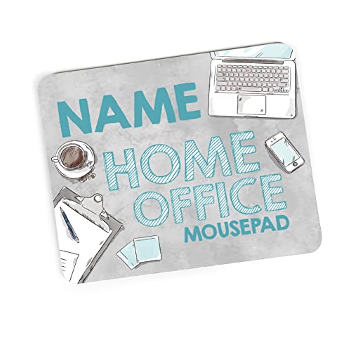 Herz & Heim® Personalisiertes Mousepad mit Wunschname oder Foto Homeoffice von Herz & Heim