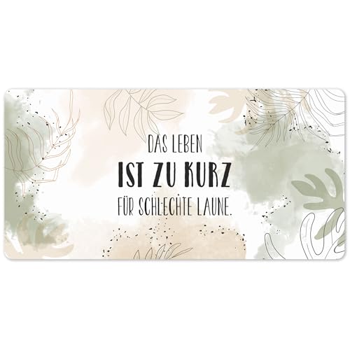 Herz & Heim® XXL Mousepad mit Wunschmotiv – Personalisierbare Schreibtischunterlage mit Foto & Text – Individuelles Mauspad mit eigenen Fotos (Pflanzen) von Herz & Heim