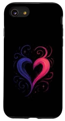Herz-symbol Kunst Romantik Liebe Kunstwerk Hülle für iPhone SE (2020) / 7 / 8 von Herz