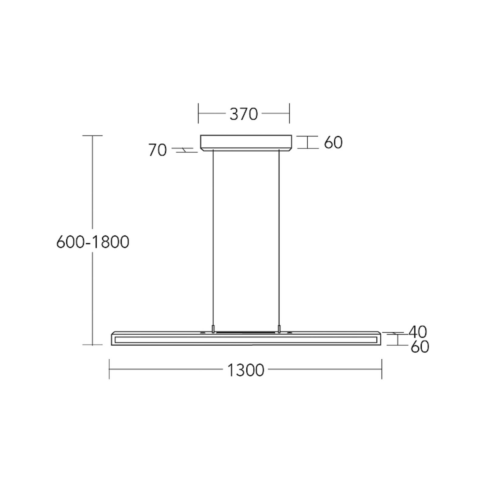 HerzBlut LED-Hängelampe Karl K, Holz, up/down, dimmbar HerzBlut LED-Hängelampe Karl K, Holz, up/down, dimmbar von HerzBlut