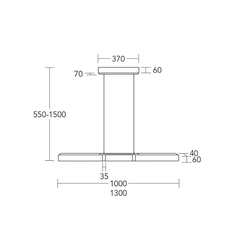 HerzBlut LED-Hängelampe Marley, Holz, up/down, dimmbar von HerzBlut