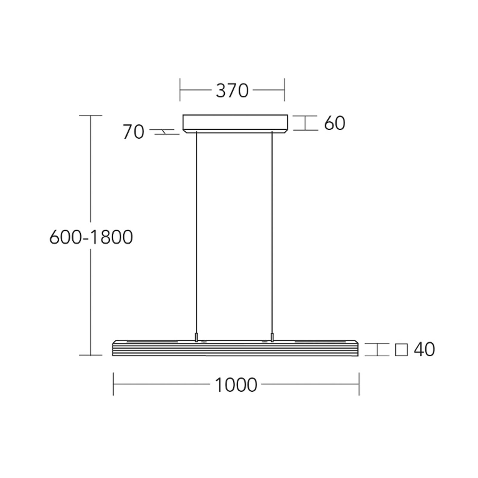 HerzBlut LED-Hängeleuchte Hermann, eiche geölt, up/down HerzBlut LED-Hängeleuchte Hermann, eiche geölt, up/down von HerzBlut