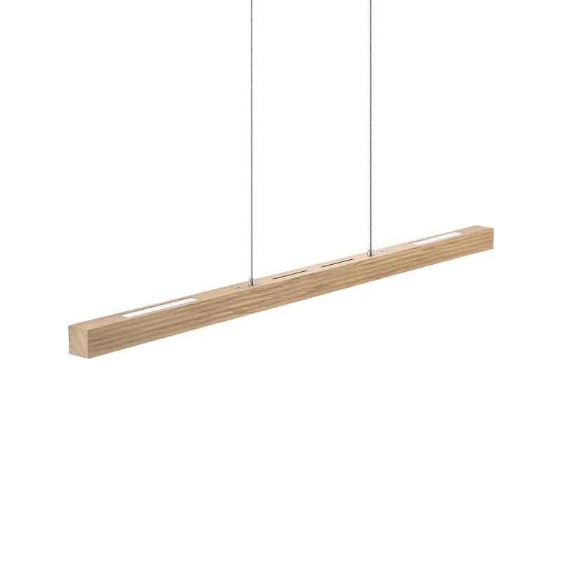 HerzBlut LED-Hängeleuchte Hermann, eiche natur, up/down von HerzBlut