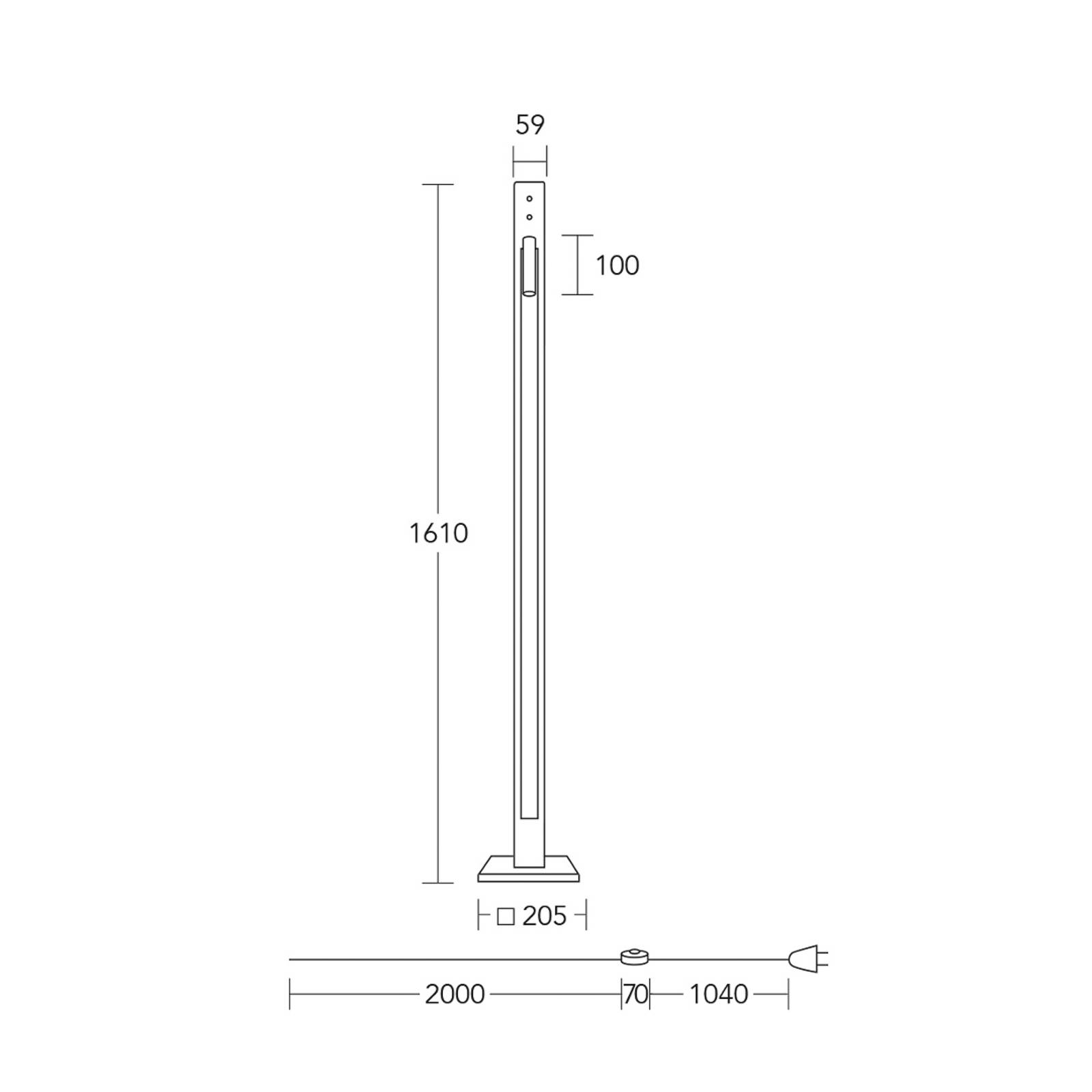 HerzBlut LED-Stehleuchte Karl G, Holz/Granit, Leselicht HerzBlut LED-Stehleuchte Karl G, Holz/Granit, Leselicht von HerzBlut