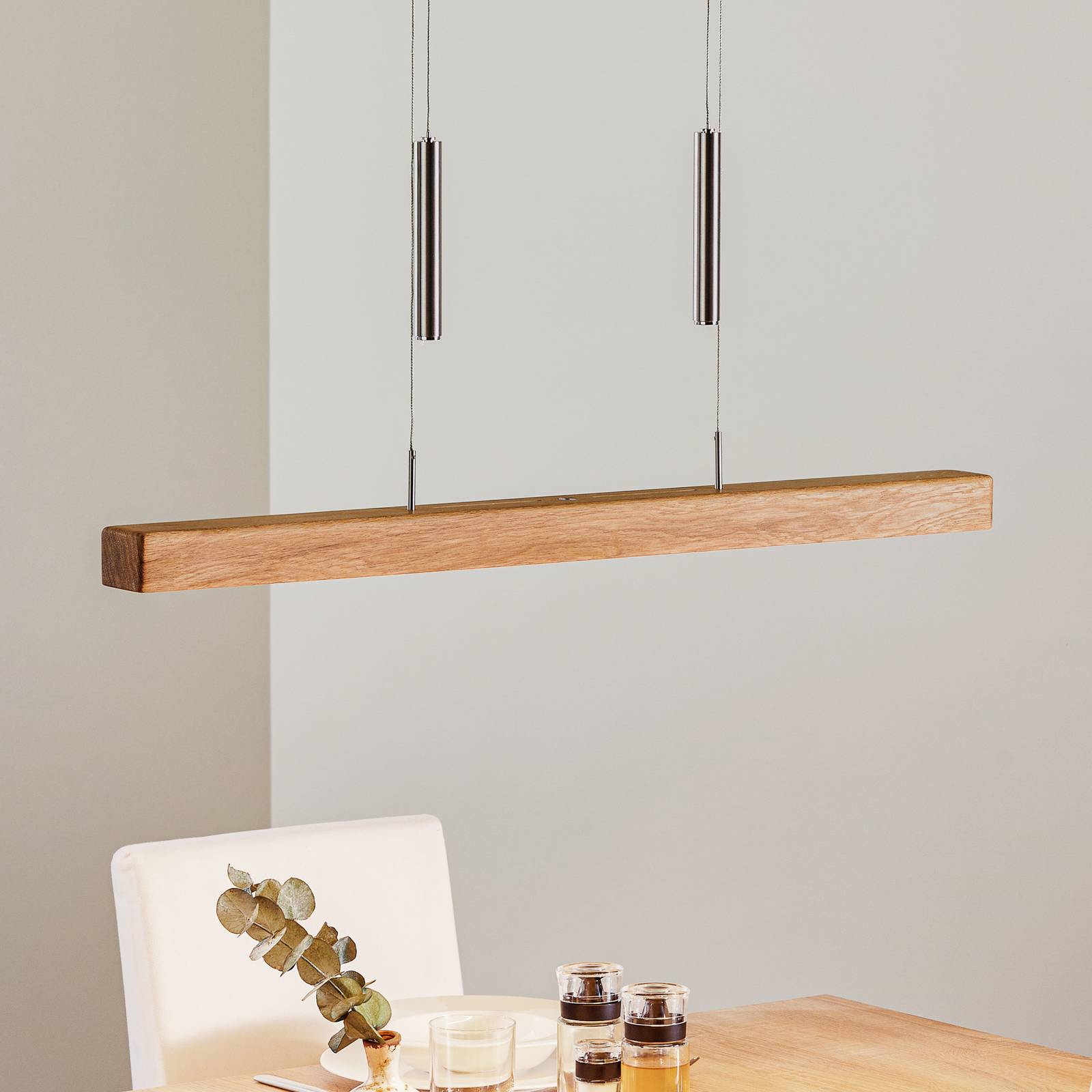 HerzBlut Leonora Hängelampe Down 85cm Eiche natur HerzBlut Leonora Hängelampe Down 85cm Eiche natur von HerzBlut