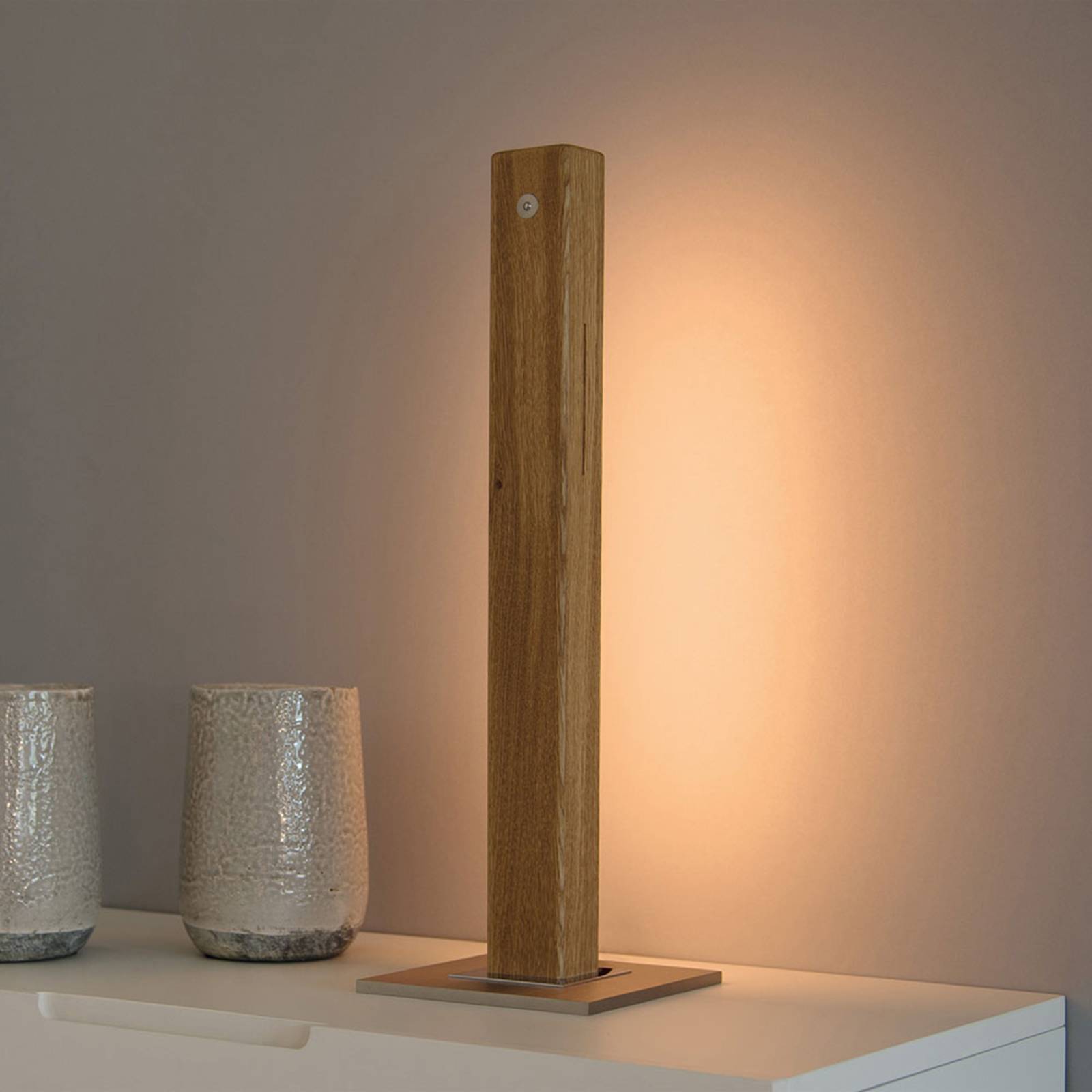 HerzBlut Leonora LED-Tischleuchte Eiche geölt HerzBlut Leonora LED-Tischleuchte Eiche geölt von HerzBlut