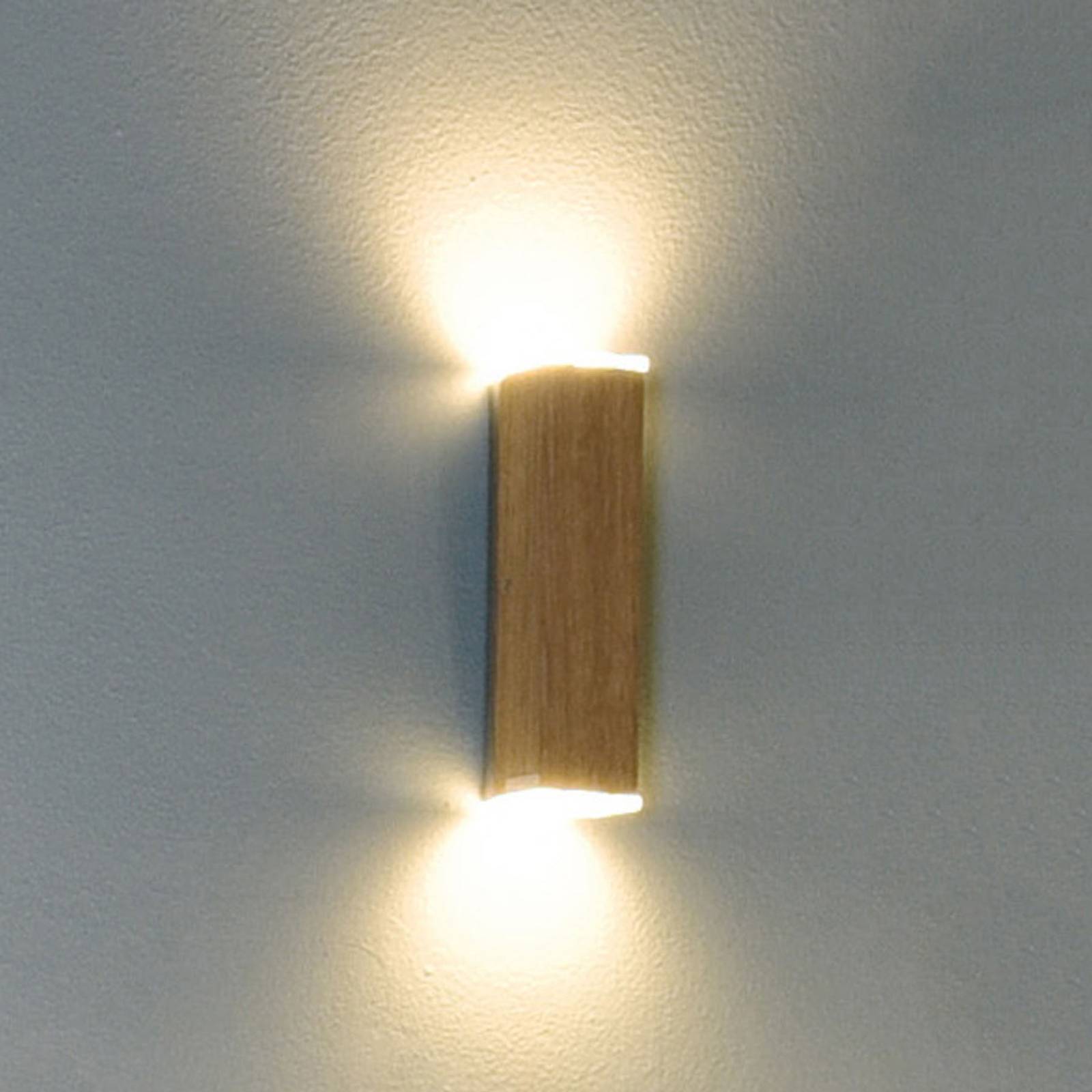 HerzBlut Leonora LED-Wandlampe up&down Eiche geölt von HerzBlut