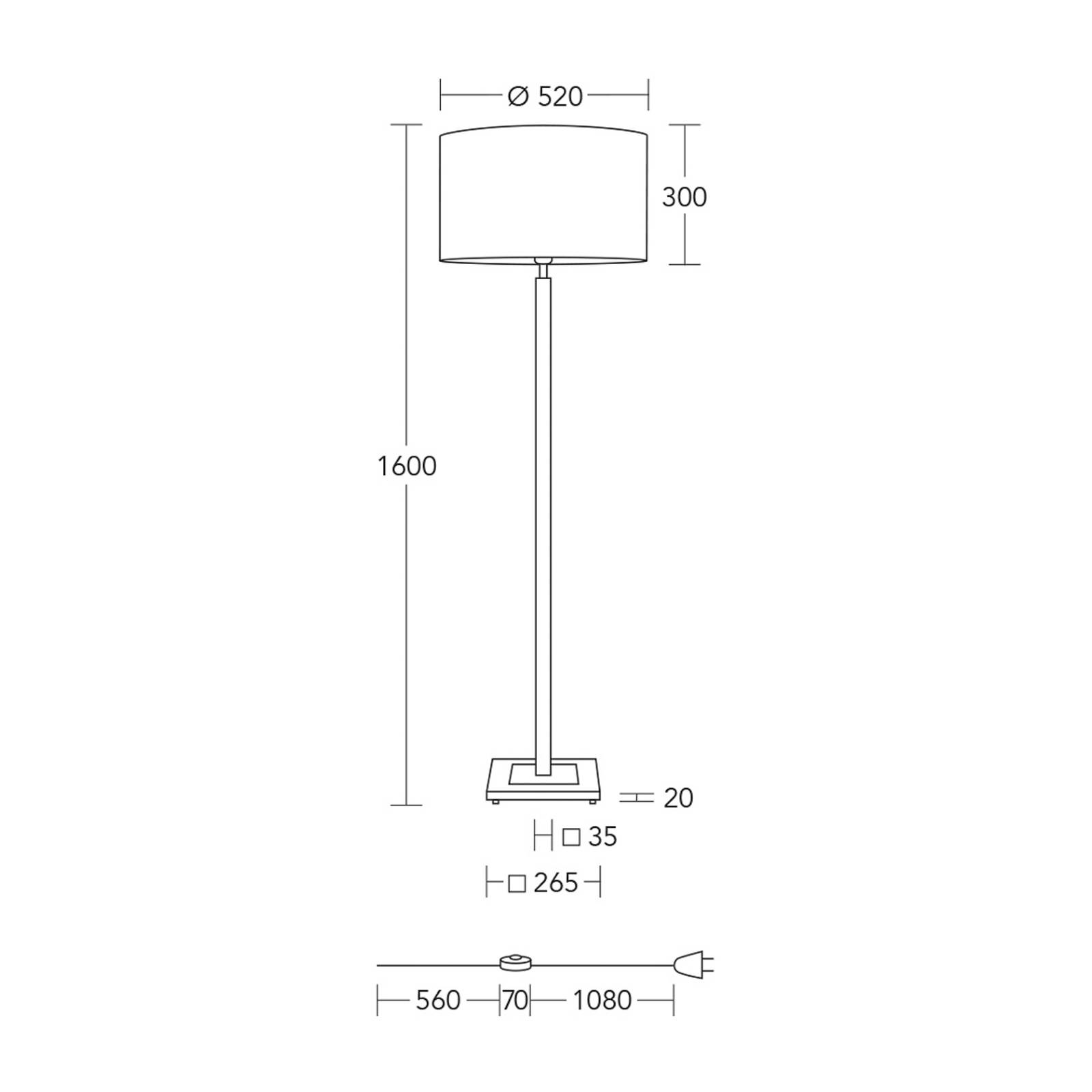HerzBlut Stehleuchte Titos, Holz, weiß, 160 cm hoch, E27 HerzBlut Stehleuchte Titos, Holz, weiß, 160 cm hoch, E27 von HerzBlut