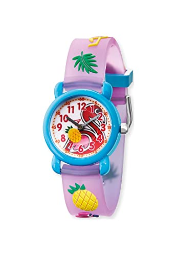 Herzengel Mädchen Analog Quarz Uhr mit Kunststoff Armband HEWA-Flamingo von Herzengel