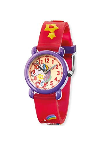 Herzengel Mädchen Analog Quarz Uhr mit Kunststoff Armband HEWA-Unicorn von Herzengel