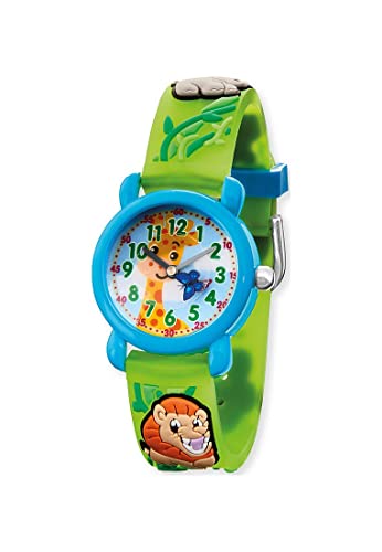 Herzengel Mädchen Analog Quarz Uhr mit Kunststoff Armband HEWA-Zoo von Herzengel
