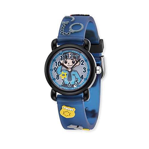 Herzengel analoge Armbanduhr für Kinder aus robustem Kunststoff mit weichem Kunststoffband - Dornschließe - 27 mm/ 3ATM - inkl. Stiftemäppchen von Herzengel
