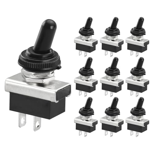 Heschen Kippschalter KN3D-101 Ein/Aus(On/Off) Schalter 25A 12V 2-polig rastend mit wasserdicht (10) von Heschen
